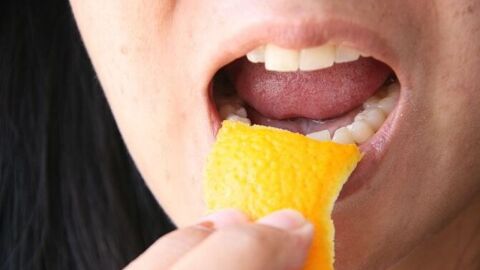 فوائد قشر البرتقال للأسنان