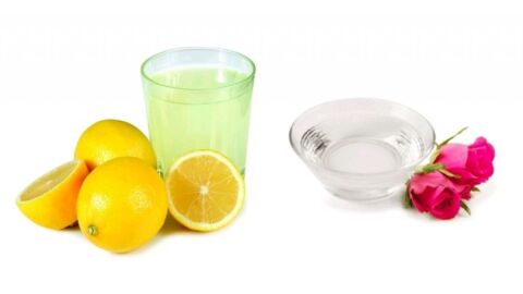 فوائد ماء الورد والليمون للوجه