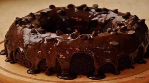 طريقة الكيكة بالشوكولاتة