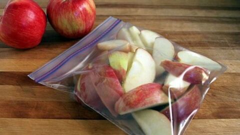 طريقة تقطيع التفاح