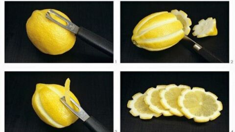 طريقة تقطيع الليمون
