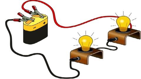 كيفية عمل دائرة كهربائية على التوالي