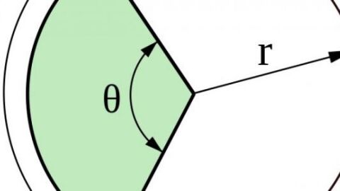 قانون مساحة نصف الدائرة