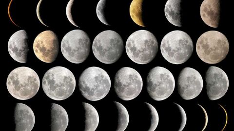 مراحل القمر خلال الشهر