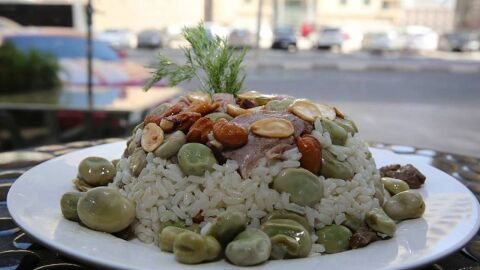 الأرز بالفول على الطريقة اللبنانية