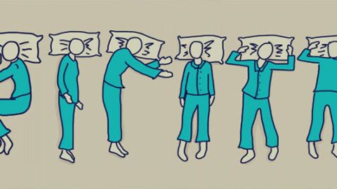 طريقة النوم والشخصية