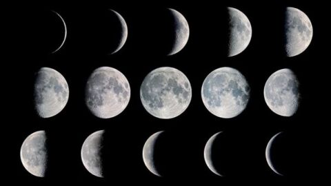 مراحل تشكل القمر