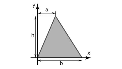 ما هي مساحة المثلث