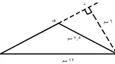 ما هو قانون مساحة المثلث
