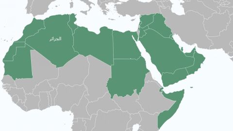 أين تقع الجزائر بالنسبة للوطن العربي