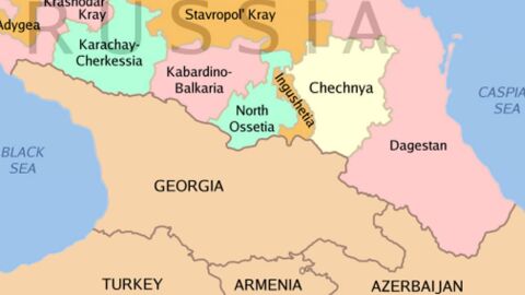 أين تقع الشيشان في الخريطة