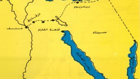 أين تقع شبه جزيرة سيناء