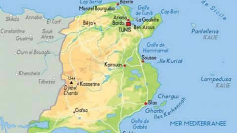 أين تقع تونس على الخريطة