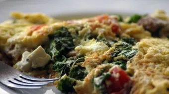 قرص العجة اللذيذ