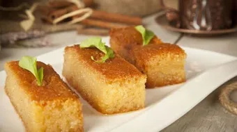 طريقة البسبوسة بالزبادي