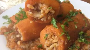 طهي الجزر المحشي