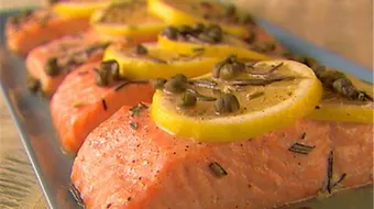 طبخ سمك السلمون