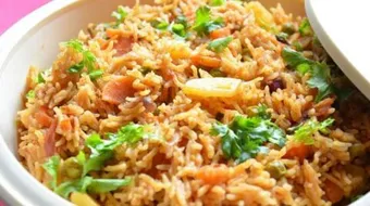 طريقة الأرز المقلي