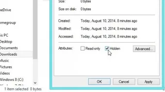 الملفات المخفية لا تظهر