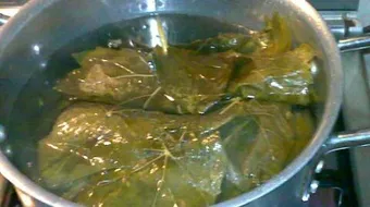 طريقة سلق ورق العنب