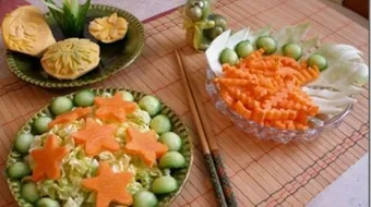 طريقة تزيين الخضار