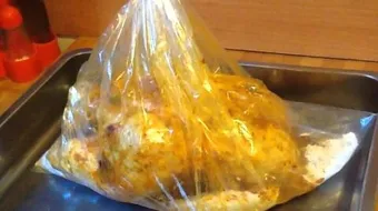 طريقة شوي الدجاج بالكيس