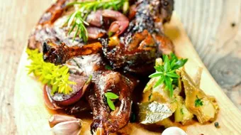 طريقة شوي فخذ الخروف بالفرن