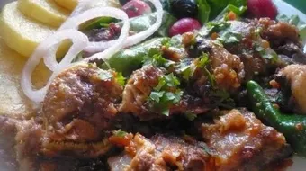 طريقة عمل لحمة الرأس بالبطاطس