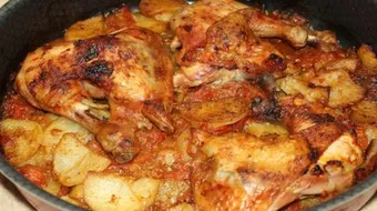 طريقة عمل صينية البطاطا بالدجاج