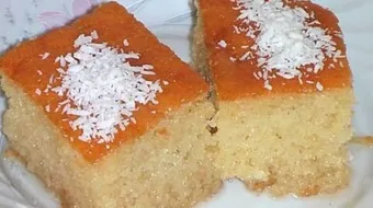 طريقة عمل النمورة بجوز الهند