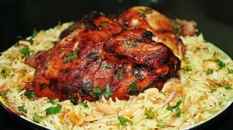 طريقة عمل منسف الدجاج