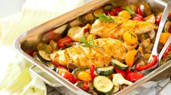 طريقة عمل دجاج بالخضار