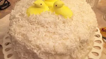 طريقة عمل كيك جوز هند