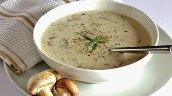 طريقة عمل شوربة كريمة الفطر