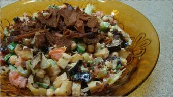 طريقة عمل سلطة الباذنجان والبطاطا