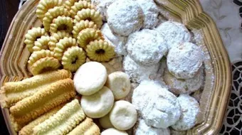 طريقة عمل كعك العيد بالطحين والتمر