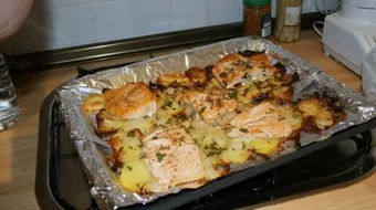 طريقة عمل سمك في الفرن