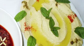 كيفية صنع حمص بطحينة