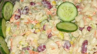 طريقة عمل سلطة المعكرونة بالمايونيز