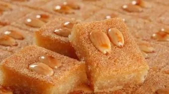 طريقة عمل النمورة بالقرفة