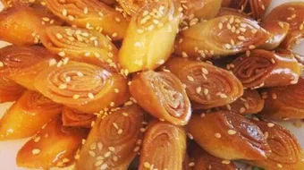 طريقة عمل حلويات لسان العصفور