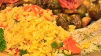 طريقة تحضير أرز الصيادية بالسمك