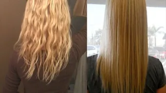 كيف يتم تمليس الشعر