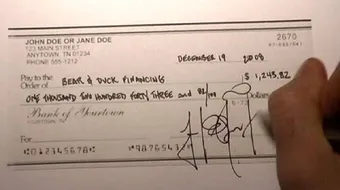 كيف تكتب شيك