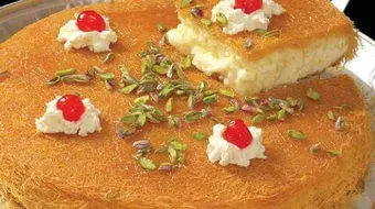 طريقة الكنافة بالقشطة