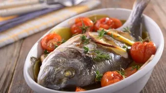 عمل سمك بالفرن