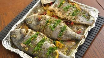 عمل السمك المشوي