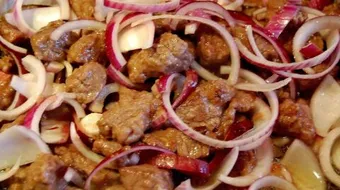 عمل لحمة بالبصل