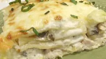 طريقة المعكرونة بالبشاميل والدجاج