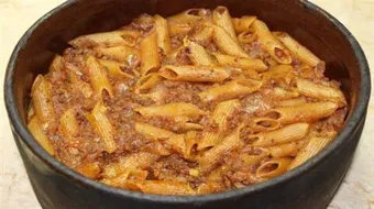 طريقة المعكرونة باللحم المفروم